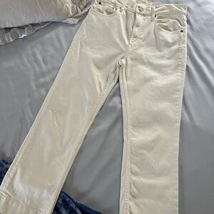 Zara Jeans Straight leg with finished cuff.